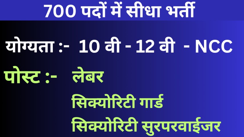 Dantewada placement camp : 700 पदो में बंपर भर्ती